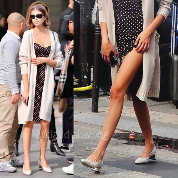 BY FAR Andrea Leopard Print PVC Block Heel Pumps in Black - Picture 3 of 12